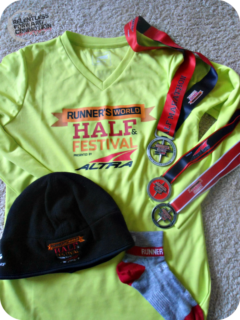 Runner's World Half and Festival Hat Trick Swag
