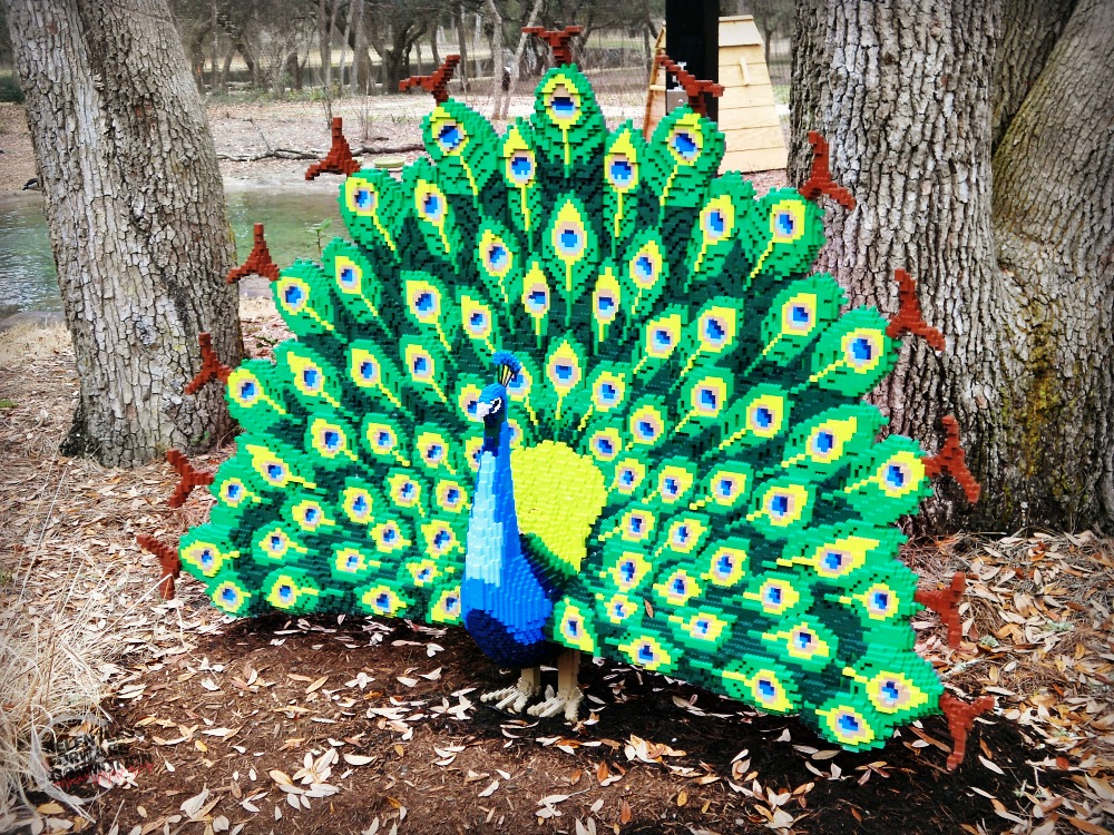 Peacock Legos Brookgreen Garden