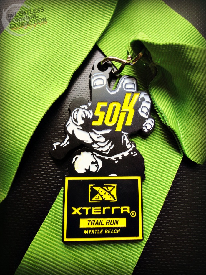 Myrtle Beach Hulk Xterra 50K medal