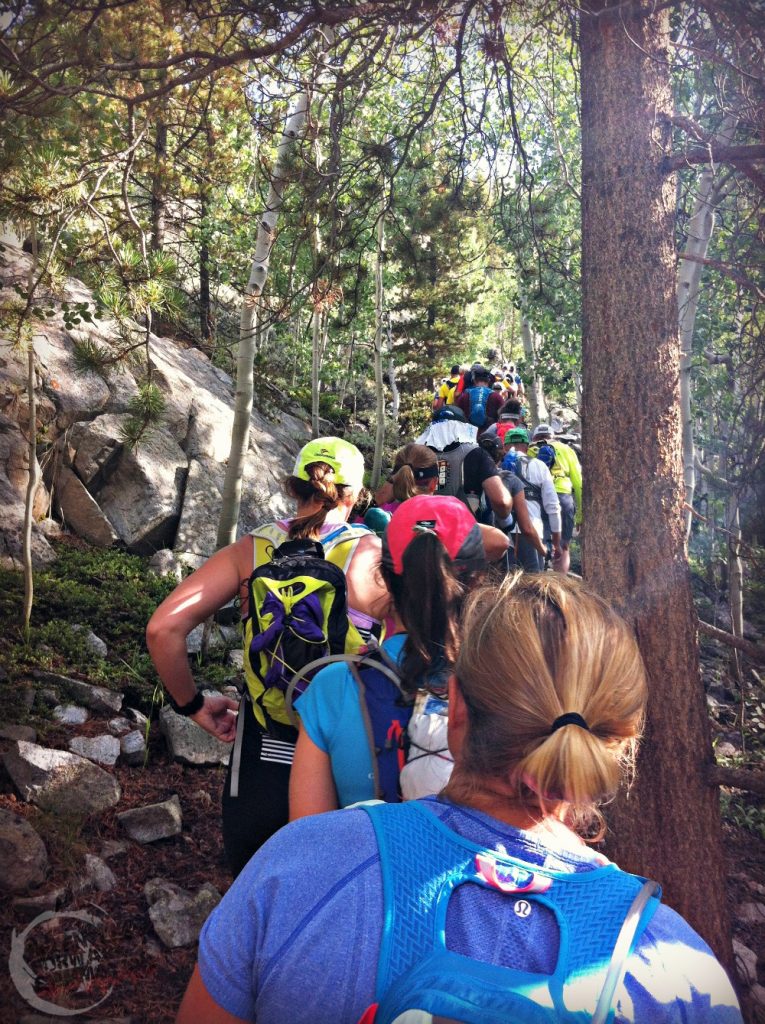 Beginning of climb at Sheep Gulch TransRockies Run