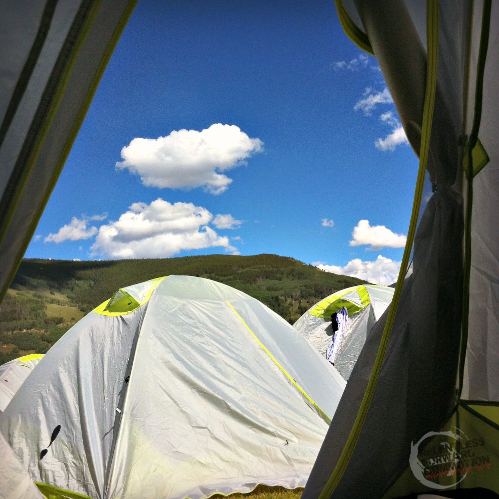 View from the Tent Nova Guides TransRockies Run