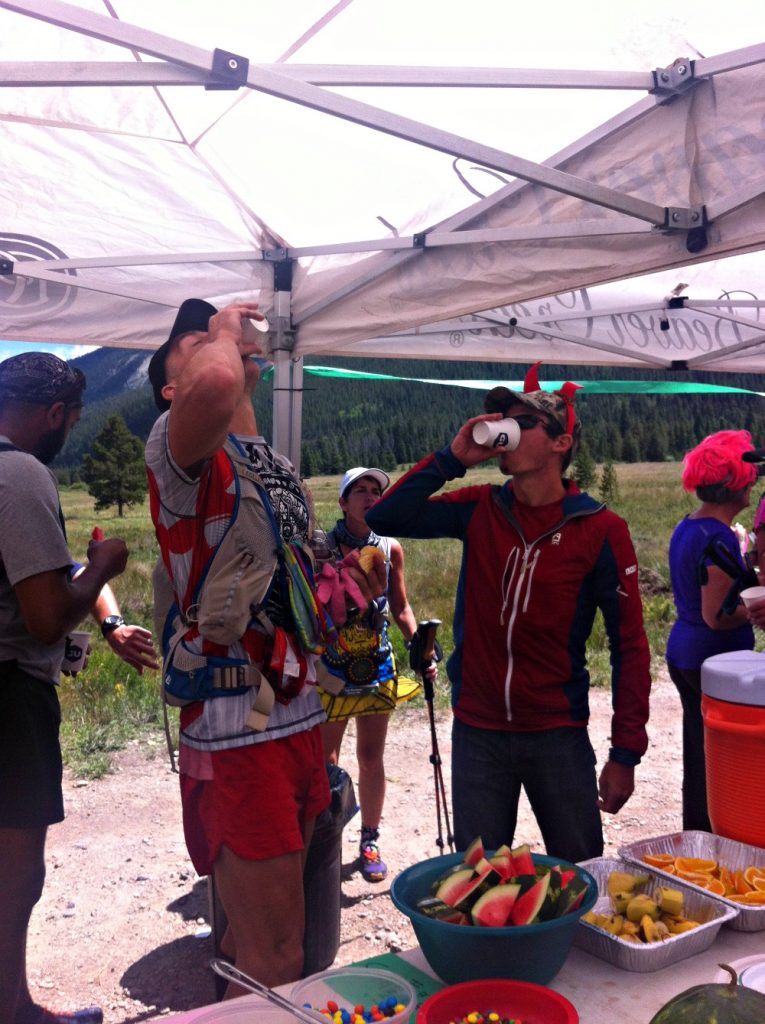 Ultramarathon aid station