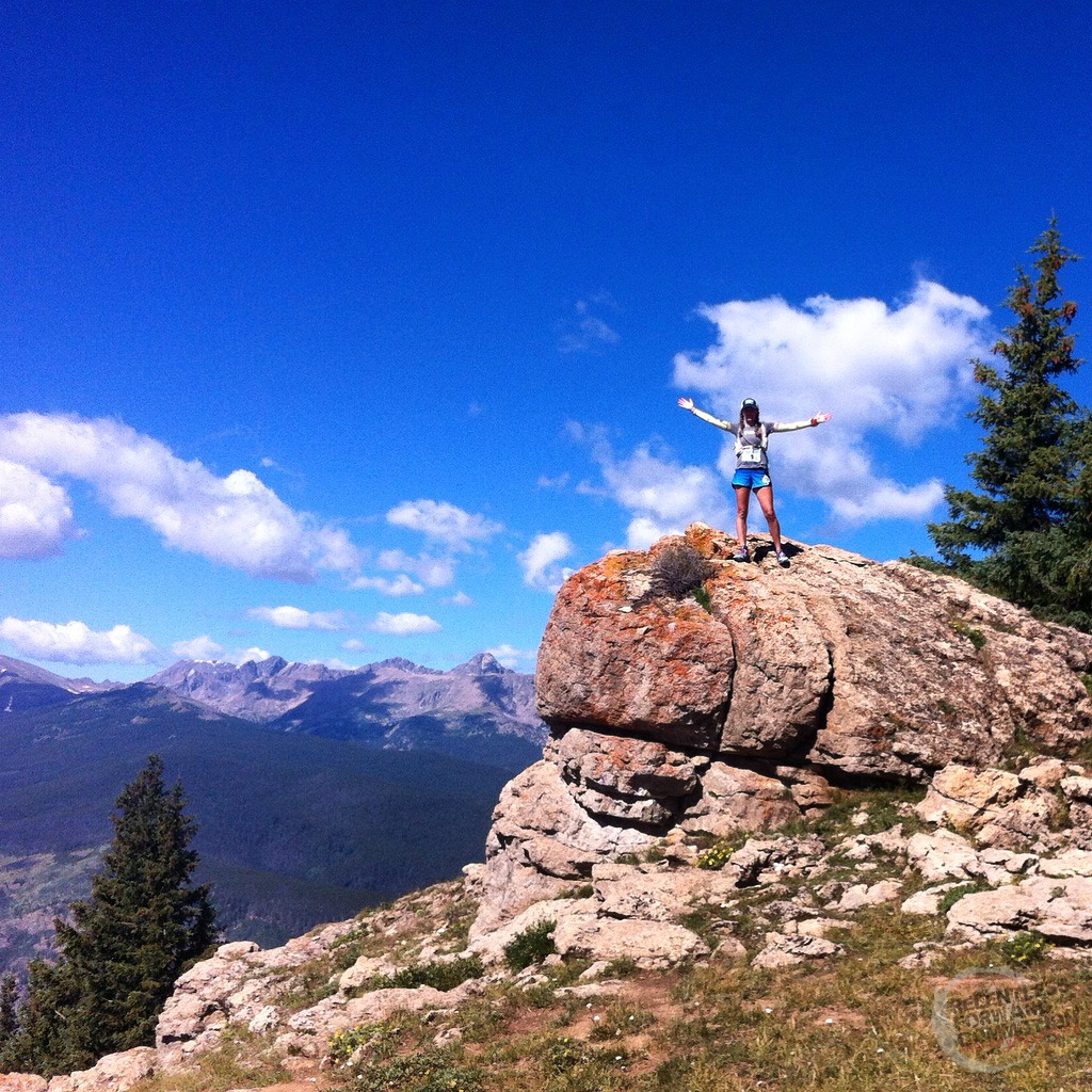 Heather on a rock