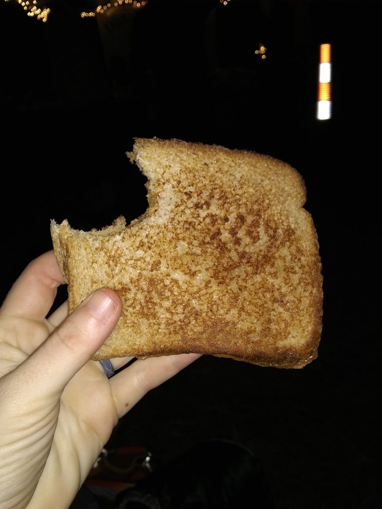 Grilled Cheese Sandwich, a fueling source of choice for many ultrarunners