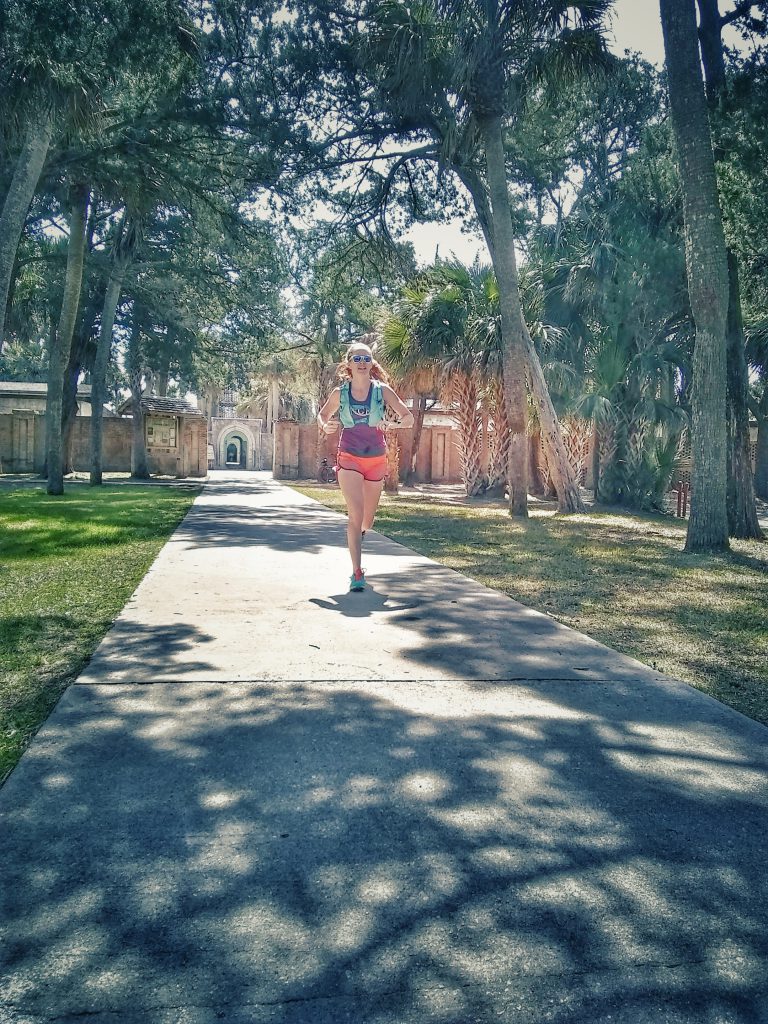 Running at Huntington Beach State Park, SC
