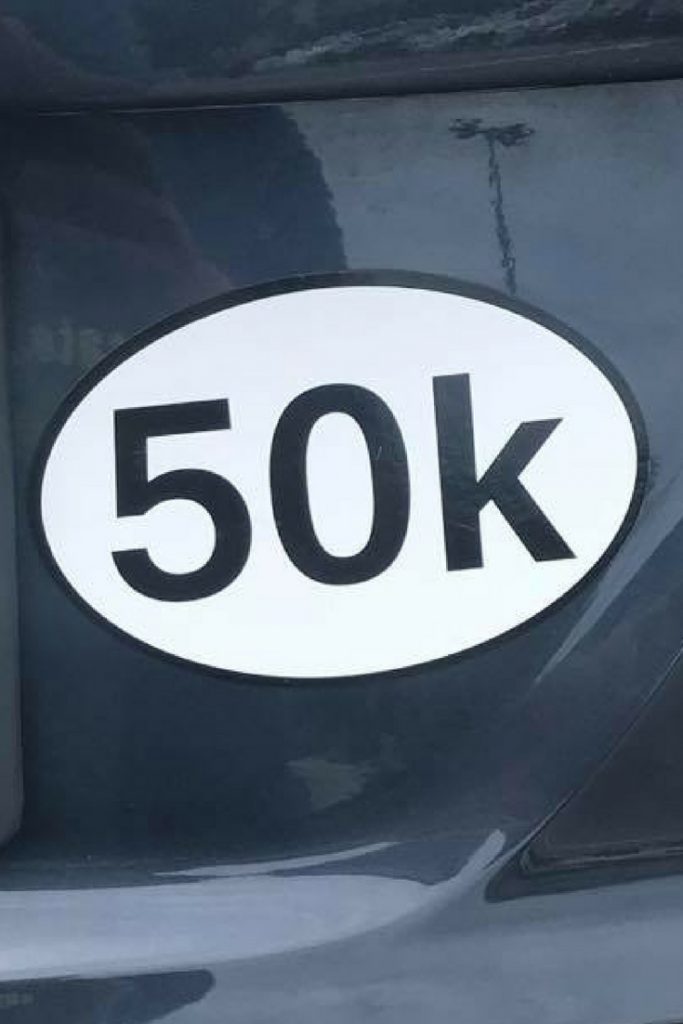 50K  Car magnet / sticker