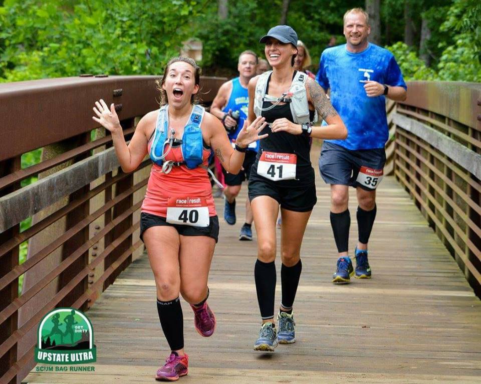 Sisters Felicia and Ariana run a 50K. 