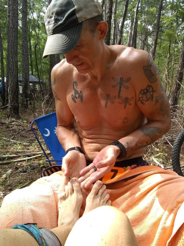 Foot care during an ultramarathon