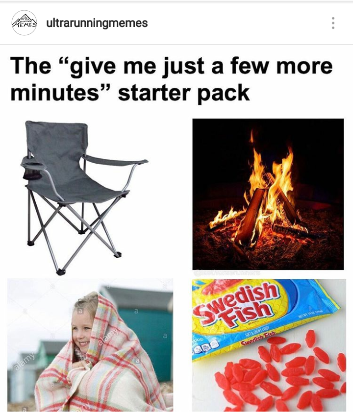 ultrarunning memes chair starter pack