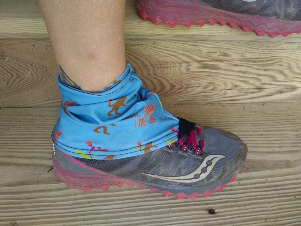 Gaiters keep junk out of your trail running shoes