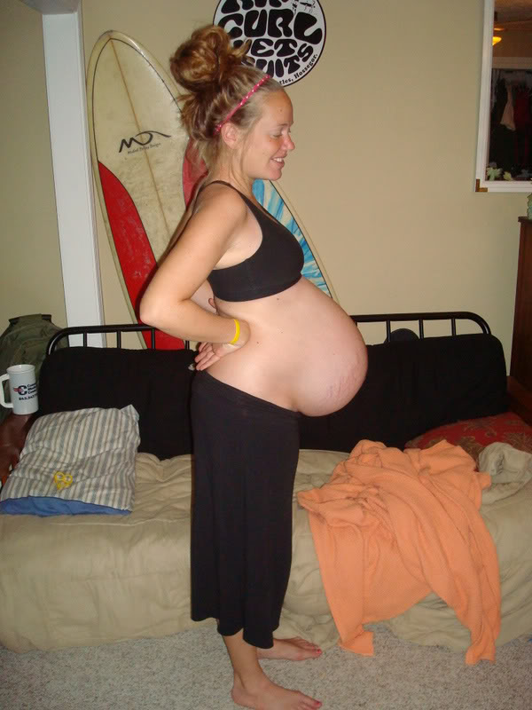 Heather Hart, incredibly pregnant