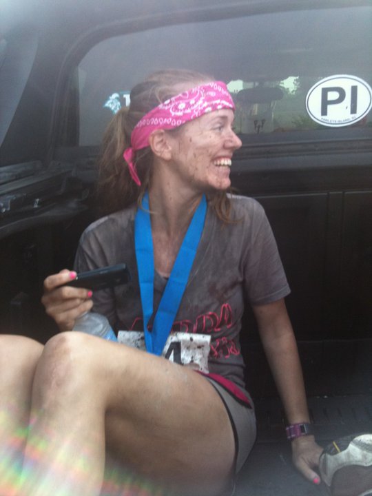 2011 Myrtle Beach Mud Run Participants covered in mud