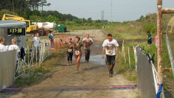 2011 Myrtle Beach Mud Run Participants cross the finish line