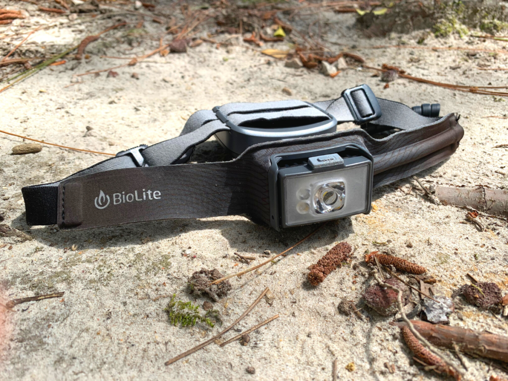 Image of the Biolite 750 headlamp used for trail and ultrarunning