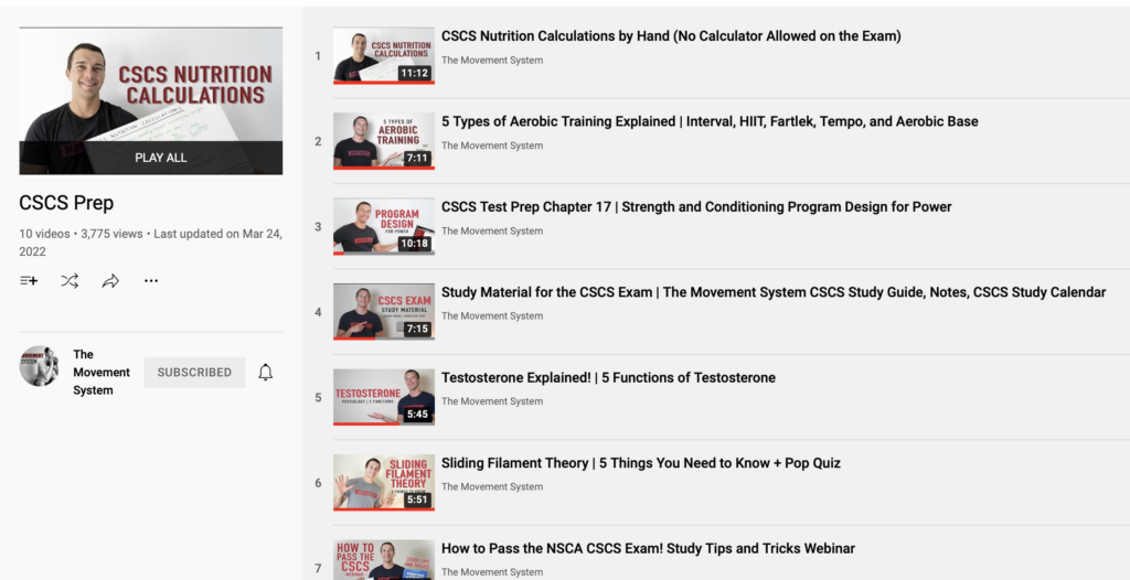 Screenshot The Movement System Youtube Channel 