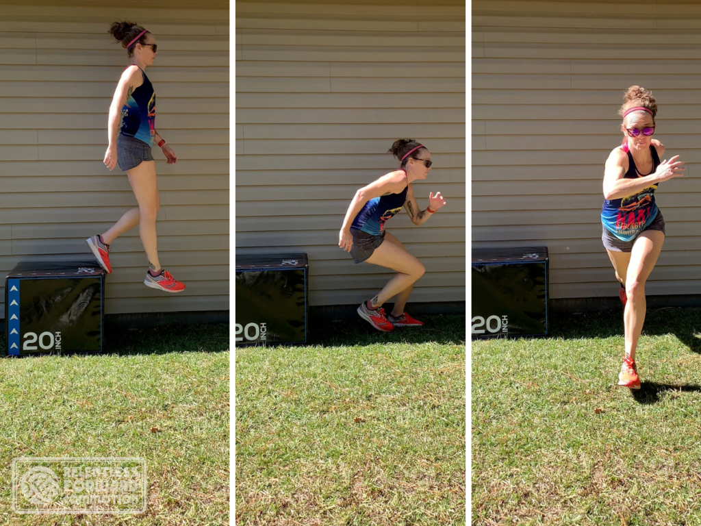 Depth Jump with Lateral Movement Plyometric Exercises for Runners