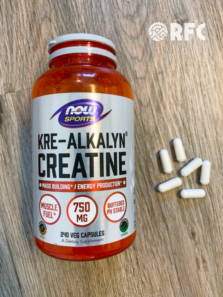 Image of Now Sports brand Kre-Alkalyn supplement capsules 