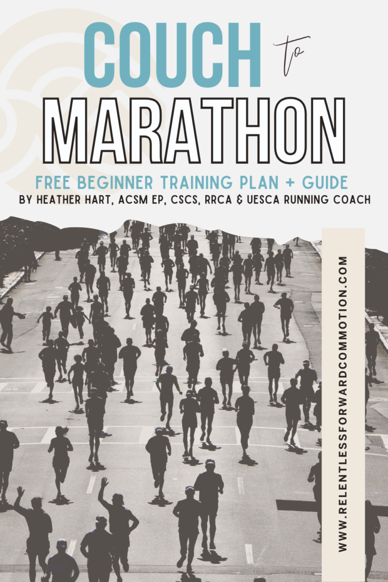 (Free) Couch to Marathon Training Plan Run & Strength PDF RELENTLESS FORWARD COMMOTION