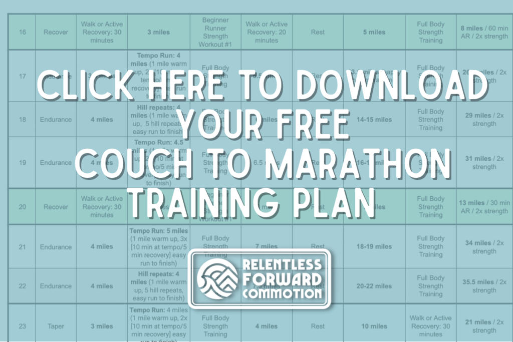 (Free) Couch to Marathon Training Plan: Run & Strength PDF