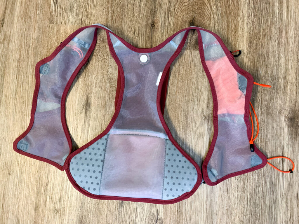 Inside view of the fabric on the UltrAspire Basham Race Vest